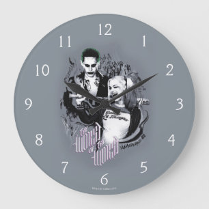 Suicide Squad   Das Schlimmste des Schlimmsten Große Wanduhr