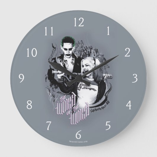 Suicide Squad | Das Schlimmste des Schlimmsten Große Wanduhr (Vorderseite)