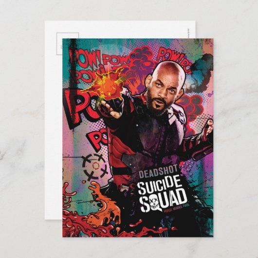 Suicide Squad | Deadshot Character Graffiti Postkarte (Vorne/Hinten)