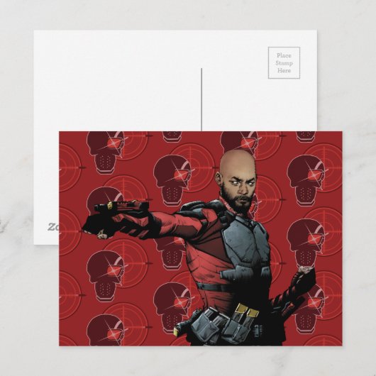 Suicide Squad | Deadshot Comic Book Art Postkarte (Vorne/Hinten)