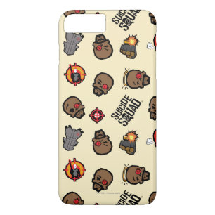 Suicide Squad Deadshot   Emoji Pattern iPhone 8 Plus/7 Plus Hülle