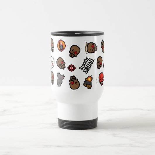 Suicide Squad Deadshot | Emoji Pattern Reisebecher (Mittel)