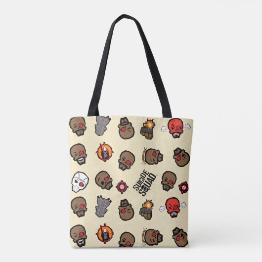 Suicide Squad | Deadshot Emoji Pattern Tasche (Rückseite)