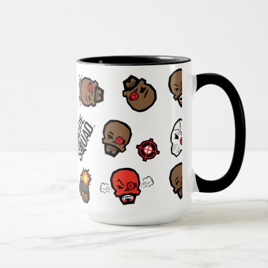 Suicide Squad Deadshot | Emoji Pattern Tasse (Rechts)