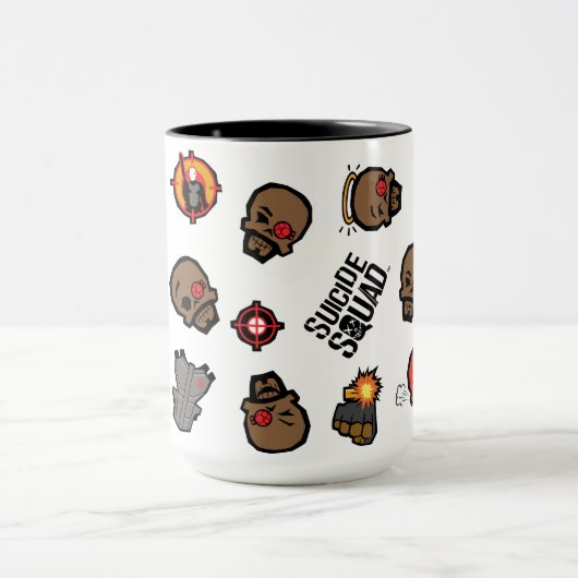 Suicide Squad Deadshot | Emoji Pattern Tasse (Zentrum)