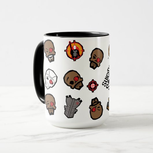 Suicide Squad Deadshot | Emoji Pattern Tasse (Vorderseite Links)