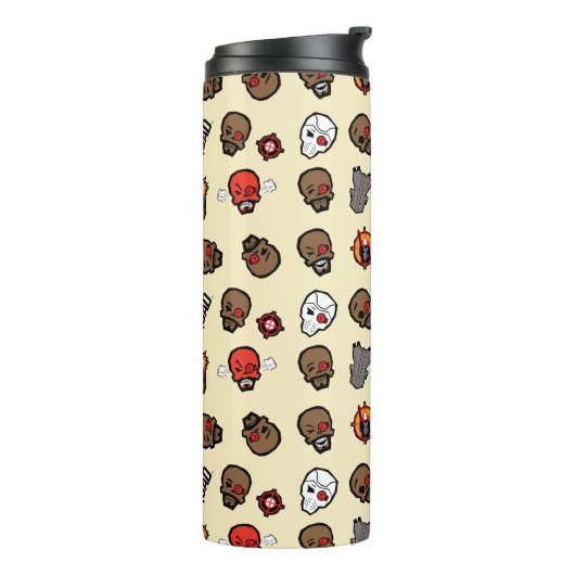 Suicide Squad Deadshot | Emoji Pattern Thermosbecher (Nach links gedreht)