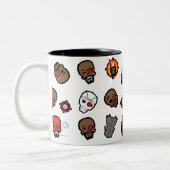 Suicide Squad Deadshot | Emoji Pattern Zweifarbige Tasse (Links)
