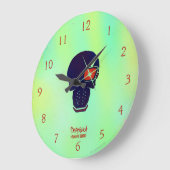 Suicide Squad | Deadshot Head Icon Große Wanduhr (Winkel)