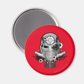 Suicide Squad | Deadshot Mask & Guns Tattoo Art Magnet (Vorderseite/Rückseite)