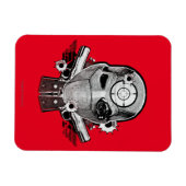 Suicide Squad | Deadshot Mask & Guns Tattoo Art Magnet (Horizontal)