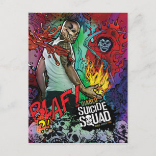 Suicide Squad   Diablo Character Graffiti Postkarte