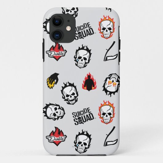 Suicide Squad | Diablo Emoji Pattern Case-Mate iPhone Hülle (Rückseite)