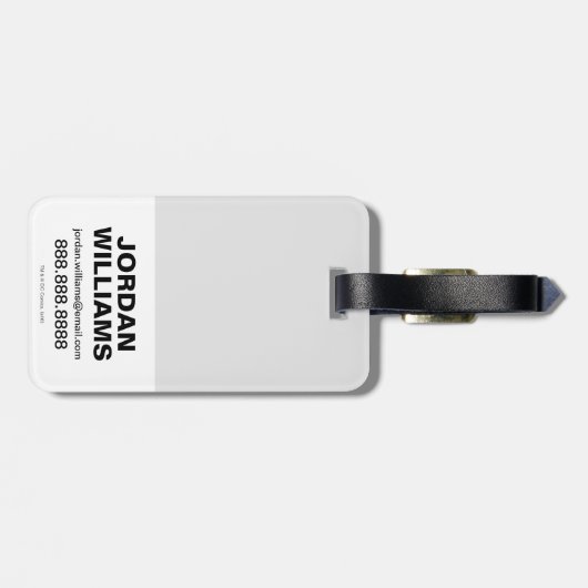 Suicide Squad | Diablo Emoji Pattern Gepäckanhänger (Rückseite horizontal)