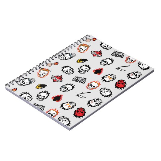 Suicide Squad | Diablo Emoji Pattern Notizblock (Linke Seite)