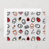 Suicide Squad | Diablo Emoji Pattern Postkarte (Vorne/Hinten)
