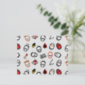 Suicide Squad | Diablo Emoji Pattern Postkarte (Stehend Vorderseite)