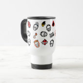 Suicide Squad | Diablo Emoji Pattern Reisebecher (Vorderseite Links)