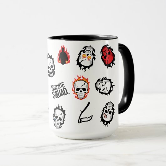 Suicide Squad | Diablo Emoji Pattern Tasse (VorderseiteRechts)