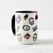 Suicide Squad | Diablo Emoji Pattern Tasse (Vorderseite Links)