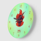 Suicide Squad Diablo Head Icon Große Wanduhr (Winkel)