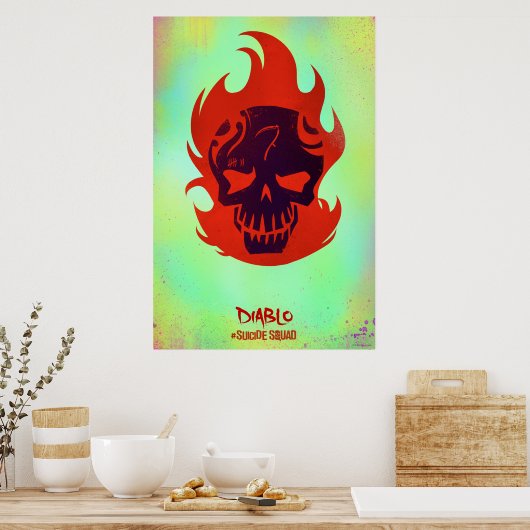 Suicide Squad Diablo Head Icon Poster (Küche)