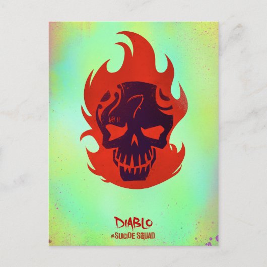Suicide Squad | Diablo Head Icon Postkarte (Vorderseite)
