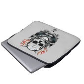 Suicide Squad | Diablo Skull & Flames Tattoo Art Laptopschutzhülle (Vorne Knopf)