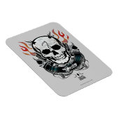 Suicide Squad | Diablo Skull & Flames Tattoo Art Magnet (Rechte Seite)