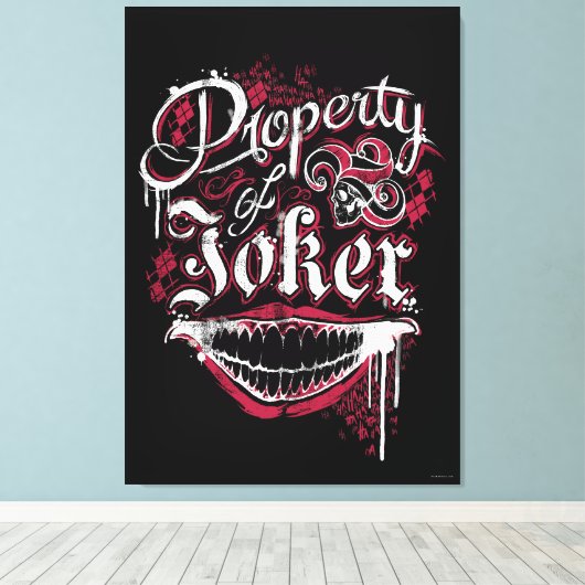 Suicide Squad | Eigentum an Joker Leinwanddruck (Insitu (Holzboden))