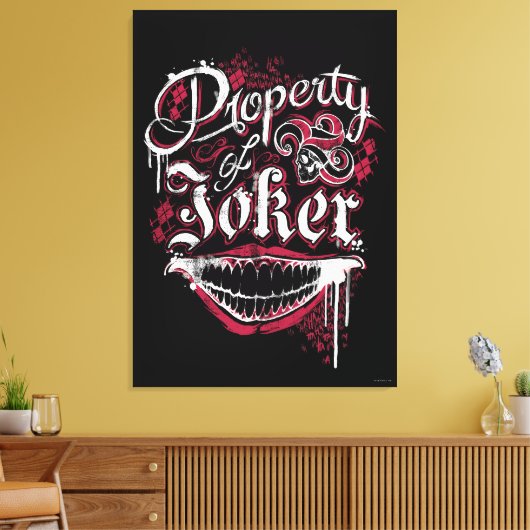 Suicide Squad | Eigentum an Joker Leinwanddruck (Insitu (Wohnzimmer))