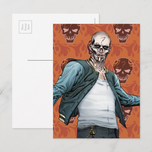 Suicide Squad | El Diablo Comic Buchkunst Postkarte (Vorne/Hinten)