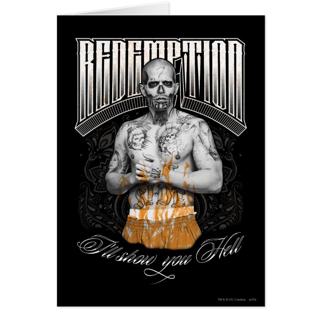 Suicide Squad | El Diablo "Redemption" Tattoo (Vorne)