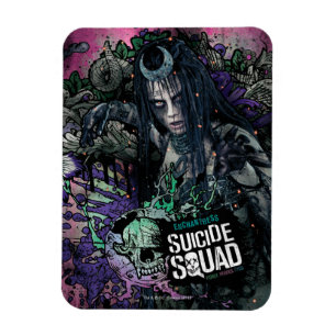 Suicide Squad   Enchantress Character Graffiti Magnet