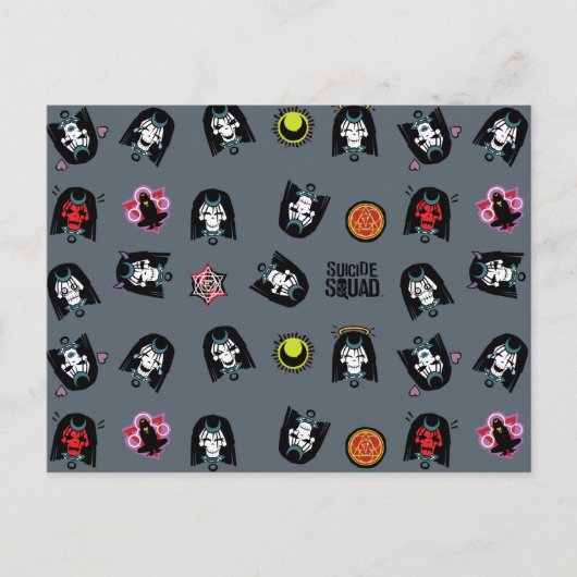 Suicide Squad | Enchantress Emoji Pattern Postkarte (Vorderseite)