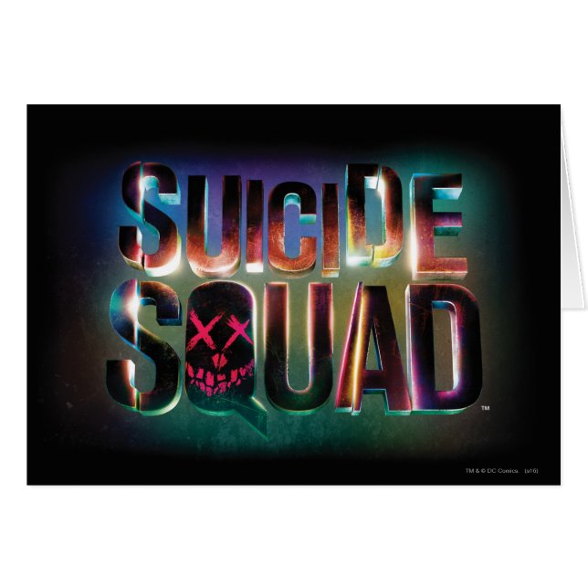 Suicide Squad | Farbiges Leuchtlogo (Vorderseite (Horizontal))