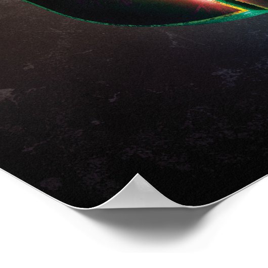 Suicide Squad | Farbiges Leuchtlogo Poster (Ecke)