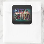 Suicide Squad | Farbiges Leuchtlogo Quadratischer Aufkleber (Tasche)