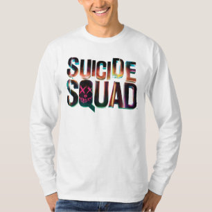 Suicide Squad Farbiges Leuchtlogo T-Shirt