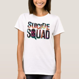 Suicide Squad Farbiges Leuchtlogo T-Shirt