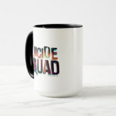 Suicide Squad | Farbiges Leuchtlogo Tasse (Vorderseite Links)