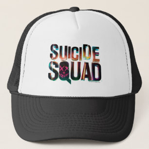 Suicide Squad Farbiges Leuchtlogo Truckerkappe