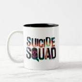 Suicide Squad | Farbiges Leuchtlogo Zweifarbige Tasse (Links)