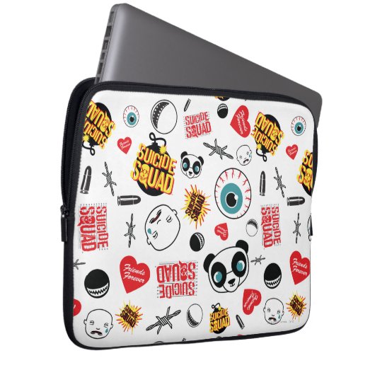 Suicide Squad | Freunde für immer Muster Laptopschutzhülle (Vorne Rechts)