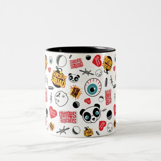 Suicide Squad | Friends Forever Pattern Zweifarbige Tasse (Mittel)