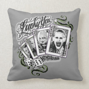 Suicide Squad "Glückliche Spieler" Spielkarten Kissen