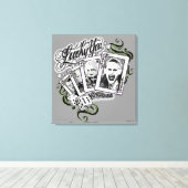 Suicide Squad | "Glückliche Spieler" Spielkarten Leinwanddruck (Insitu (Holzboden))