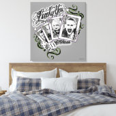 Suicide Squad | "Glückliche Spieler" Spielkarten Leinwanddruck (Insitu (Schlafzimmer))