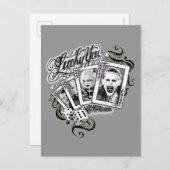 Suicide Squad | "Glückliche Spieler" Spielkarten Postkarte (Vorne/Hinten)