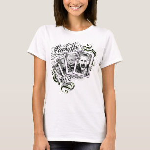 Suicide Squad   "Glückliche Spieler" Spielkarten T-Shirt